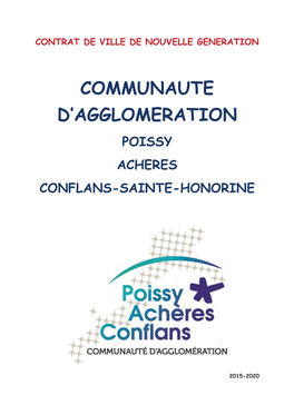 Contrat De Ville Poissy/Achères/Conflans-Sainte