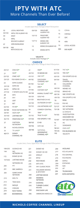 IPTV with ATC More Channels Than Ever Before!