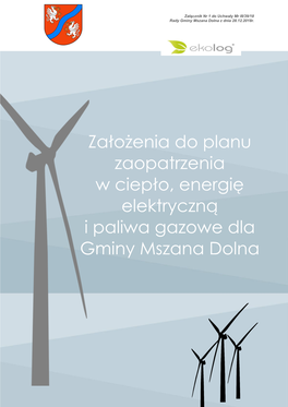 Założenia Do Planu Zaopatrzenia W Ciepło, Energię Elektryczną I Paliwa Gazowe  Plan Rozwoju Przedsiębiorstwa Energetycznego