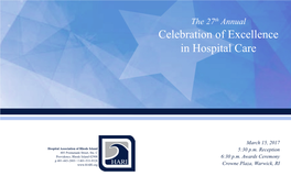 Celebration of Excellence in Hospital Care