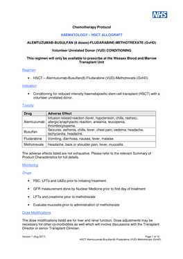 FLUDARABINE-METHOTREXATE (Gvhd)