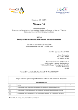 D2.3.6 Design of an Advanced Linux Version for Mobile Devices