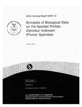 Synopsis of Biological Data on the Spottail Pinfish, Diplodus Holbrooki
