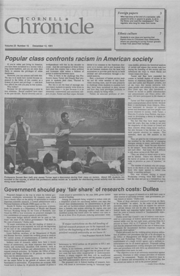 Popular Class Confronts Racism in American Society