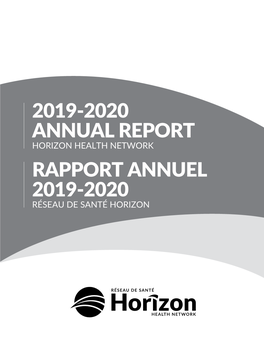 2019-2020 Annual Report Rapport Annuel 2019-2020