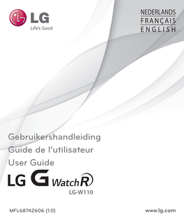 Gebruikershandleiding Guide De L'utilisateur User Guide