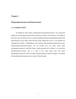 Chapter 1 Polypseudorotaxanes and Polyrotaxanes