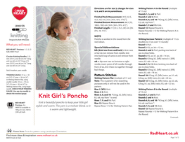 Knit Girl's Poncho