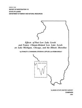 Effects of Past Low Lake Levels and Future Climate-Related Low Lake Levels on Lake Michigan, Chicago, and the Illinois Shoreline