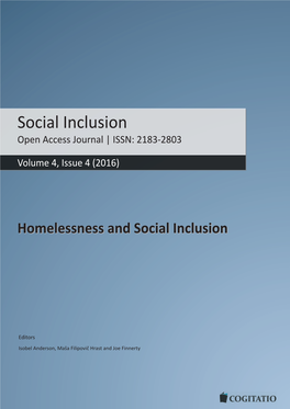 Homelessness and Social Inclusion