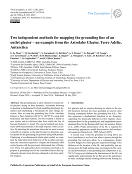 Article Is (2011) and Scambos Et Al