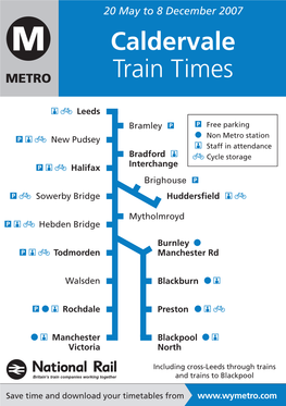 Caldervale Train Times