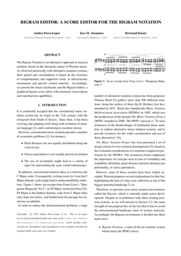 Bigram Editor: a Score Editor for the Bigram Notation