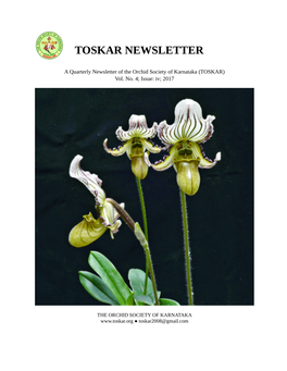 Toskar Newsletter