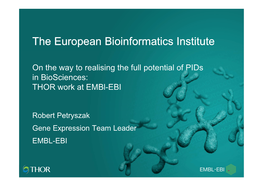 EMBL EBI.Pdf