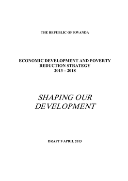 Shaping Our Development