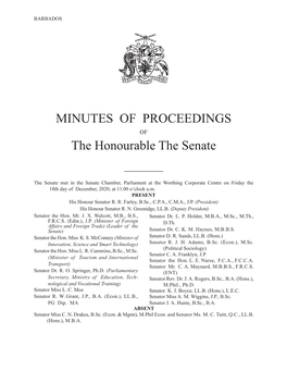 Senate Minutes