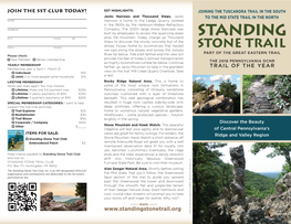 Standing Stone Trail 2018 Brochure