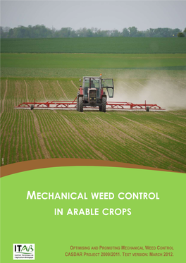 Mechanical Weed Control in Arable Crops