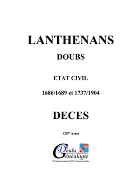 Lanthenans Doubs