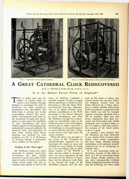 A Great Cathedral Clock Rediscovered by R