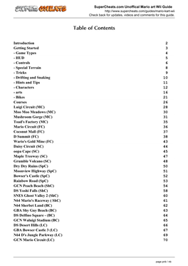 Mario Kart Wii Guide Check Back for Updates, Videos and Comments for This Guide