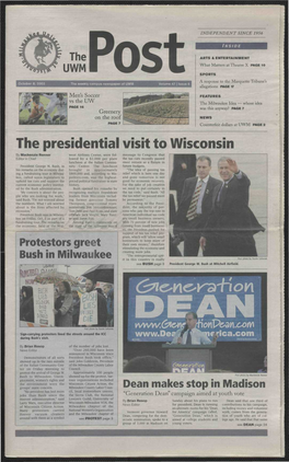 The Presidential Visit to Wisconsin