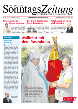 Wallfahrt Mit Dem Rosenkranz