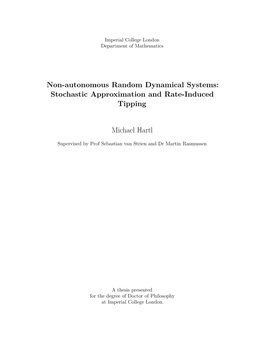 Non-Autonomous Random Dynamical Systems: Stochastic Approximation and Rate-Induced Tipping