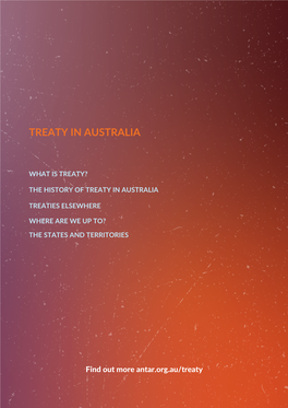 The History of Treaty in Australia