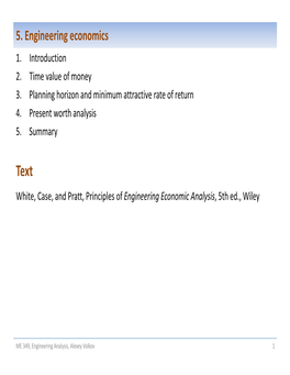 5. Engineering Economics 1