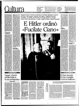 Il Duce Racconta Il Gran Consiglio