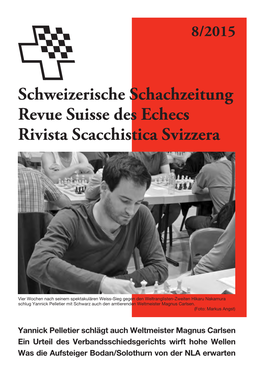 Schweizerische Schachzeitung 2015