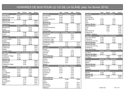 Horaires Des Transports