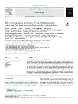 The Developing Human Connectome Project (Dhcp) Automated Resting-State Functional Processing Framework for Newborn Infants