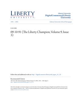 09-10-91 (The Liberty Champion, Volume 9, Issue 3)