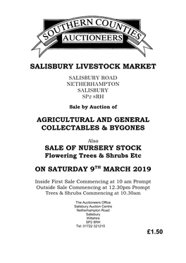 Salisbury Livestock Market Salisbury Road Netherhampton Salisbury Sp2 8Rh