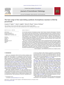 The Host Range of the Male-Killing Symbiont Arsenophonus Nasoniae in Filth Fly Parasitioids