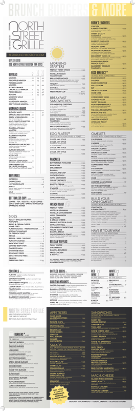 Dine-In Menu