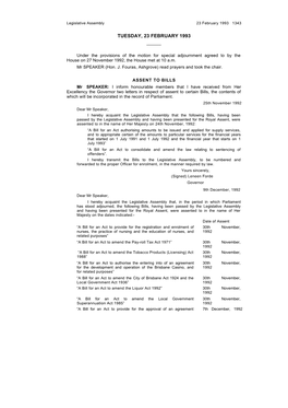 Legislative Assembly 23 February 1993 1343