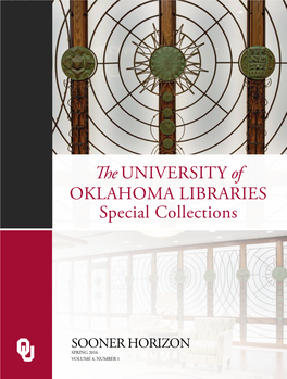 Theuniversity of OKLAHOMA LIBRARIES Special Collections