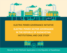 Electric Power Sector Governance in Kazakhstan