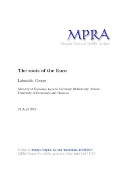 The Roots of the Euro