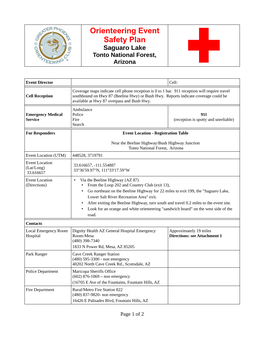 Saguaro Lake Safety Plan