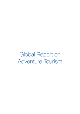 UNWTO / Global Report on Adventure Tourism