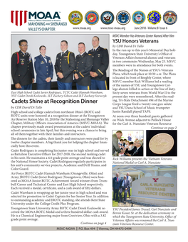 Cadets Shine at Recognition Dinner
