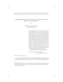 Vladimiro Montesinos O La Santidad Del Ofidio En Grandes Miradas, De Alonso Cueto1