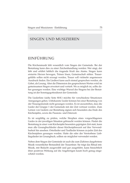 Singen Und Musizieren Einführung