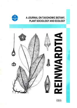 A Journal on Taxonomic Botany, Plant Sociology and Ecology