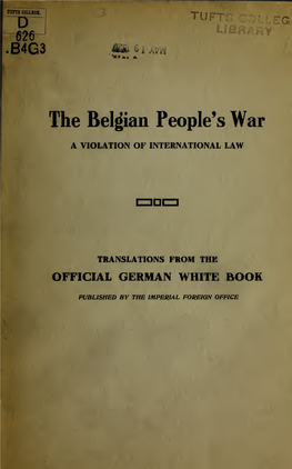 The Belgian People's War